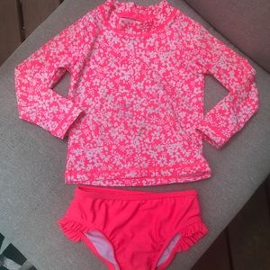 Carter’s rash guard and bottoms